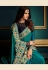 Blue satin embroidered festival wear saree  10611
